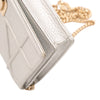 Dior Metallic Grained Calfskin Diorama Wallet On Chain Secondhand