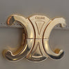 Celine Shiny Calfskin Triomphe Claude Shoulder Bag Secondhand
