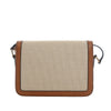 Celine Teen Canvas and Calfskin Triomphe Crossbody Secondhand