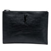 Saint Laurent Croc Embossed Leather Monogram iPad Case Secondhand