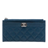 Chanel Quilted Caviar Boy Pouch Secondhand