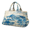 Prada Large Canvas Canapa Azulejos Satchel Secondhand