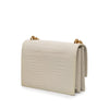 Saint Laurent Medium Croc Embossed Leather Monogram Sunset Crossbody Secondhand