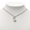 Chanel Silver Plated CC Christmas Tree Pendant Necklace Secondhand