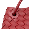 Bottega Veneta Lambskin Intrecciato East West Andiamo Top Handle Bag Secondhand