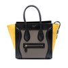 Celine Micro Tricolor Leather Luggage Tote Secondhand