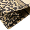 Dior Mizza Medium Embroidered Canvas Leopard Book Tote Secondhand