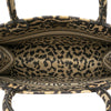 Dior Mizza Medium Embroidered Canvas Leopard Book Tote Secondhand