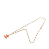 Secondhand Chanel CC Gold Plated Enamel Pendant Necklace