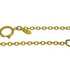 Chanel Gold Plated Logo Round Pendant Necklace Secondhand