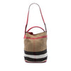 Burberry Medium Mega Check Canvas Ashby Bucket Bag Secondhand
