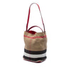 Burberry Medium Mega Check Canvas Ashby Bucket Bag Secondhand