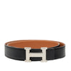 Hermès Box Calf and Togo Constance H Reversible Belt Secondhand