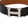 Hermès Box Calf and Togo Constance H Reversible Belt Secondhand