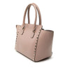 Valentino Small Leather Rockstud Trapeze Satchel Secondhand