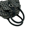 Dior Mini Diorissimo Canvas Double Saddle Bowler Bag Secondhand