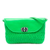 Miu Miu Matelasse Leather Crystal Flap Shoulder Bag Secondhand