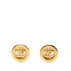 Chanel CC Gold Plated Clip On Earrings Secondhand