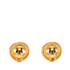 Chanel CC Gold Plated Clip On Earrings Secondhand