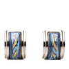 Hermès Enamel Dolphin in Sea Cloisonne Clip on Earrings Secondhand
