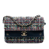 Chanel Mini CC Quilted Mixed Fibers and Lambskin Double Flap Secondhand