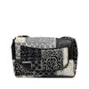 Chanel Jumbo PVC and Tweed Patchwork Single Flap Secondhand