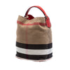 Burberry Medium Mega Check Canvas Ashby Bucket Bag Secondhand