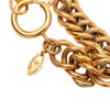 Chanel Gold Plated Quilted Diamond Charms Necklace Secondhand