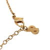 Dior Gold Plated Enamel Strass Triangle Logo Necklace Secondhand