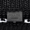 Prada Small Raffia Effect Crochet Embroidered Logo Tote Secondhand