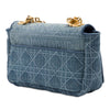 Dior Small Embroidered Denim Cannage Caro Bag Secondhand