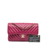 Chanel Small Classic Chevron Lambskin Double Flap Secondhand