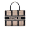 Dior Medium Embroidered Canvas Bayadere Book Tote Secondhand
