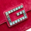 Gucci Crystal GG Velvet Broadway Crossbody Secondhand