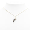 Secondhand Chanel Gold Plated Enamel CC Eiffel Tower Charm Necklace