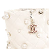 Chanel Mini Quilted Lambskin About Pearls Drawstring Bucket Bag Secondhand