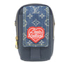 Louis Vuitton Nigo Monogram Denim and Taurillon Double Phone Pouch Secondhand