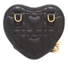 Dior DiorAmour Calfskin Cannage Caro Heart Pouch With Chain Secondhand