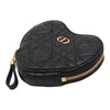 Dior DiorAmour Calfskin Cannage Caro Heart Pouch With Chain Secondhand