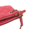 Chanel Quilted Lambskin Double Case with Chain Secondhand