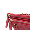 Chanel Quilted Lambskin Double Case with Chain Secondhand
