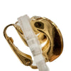 Dior Gold Plated Strass Hoop Clip On Earrings Secondhand
