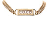 Chanel CC Gold Plated Coco Rhinestones Double Chain Necklace Secondhand