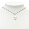 Hermès Palladium Plated Mini Maillon Pendant Necklace Secondhand