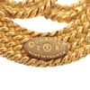 Chanel Gold Plated CC Rope Brooch Secondhand