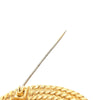 Chanel Gold Plated CC Rope Brooch Secondhand