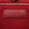 Burberry Small Leather Trimmed Haymarket Check Coated Canvas Canterbury Tote Secondhand
