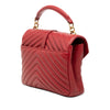 Saint Laurent Medium Chevron Sheepskin Monogram College Satchel Secondhand