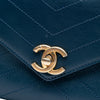 Chanel Small Chevron Lambskin Stitched Envelope Flap Secondhand