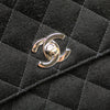 Chanel CC Quilted Jersey Kelly Top Handle Bag Secondhand